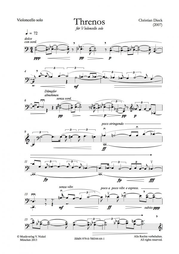 Dieck, Christian: Threnos – Bild 2