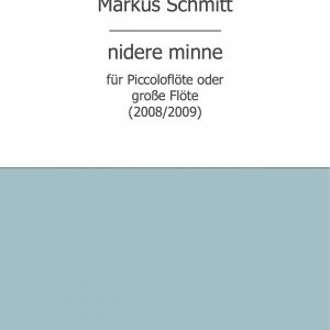 Schmitt, Markus: nidere minne