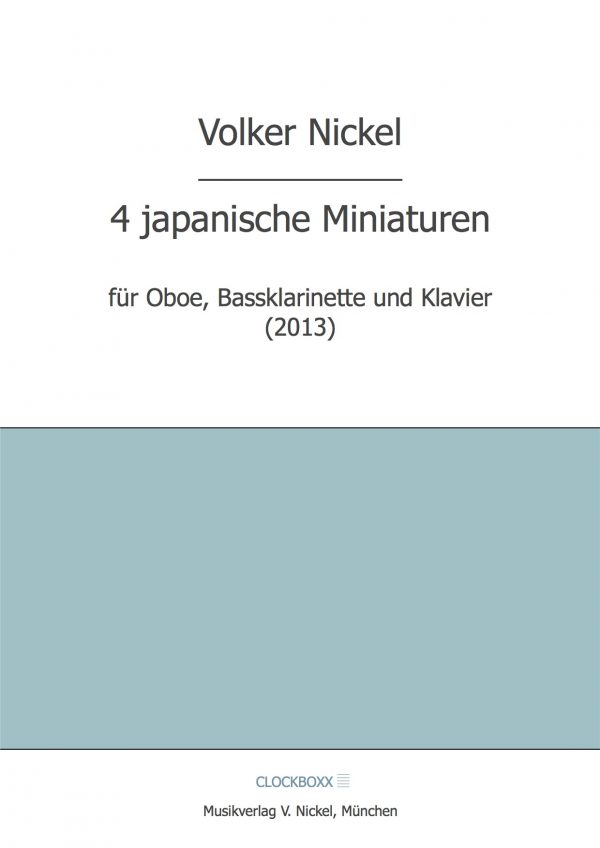Nickel, Volker: 4 japanische Miniaturen